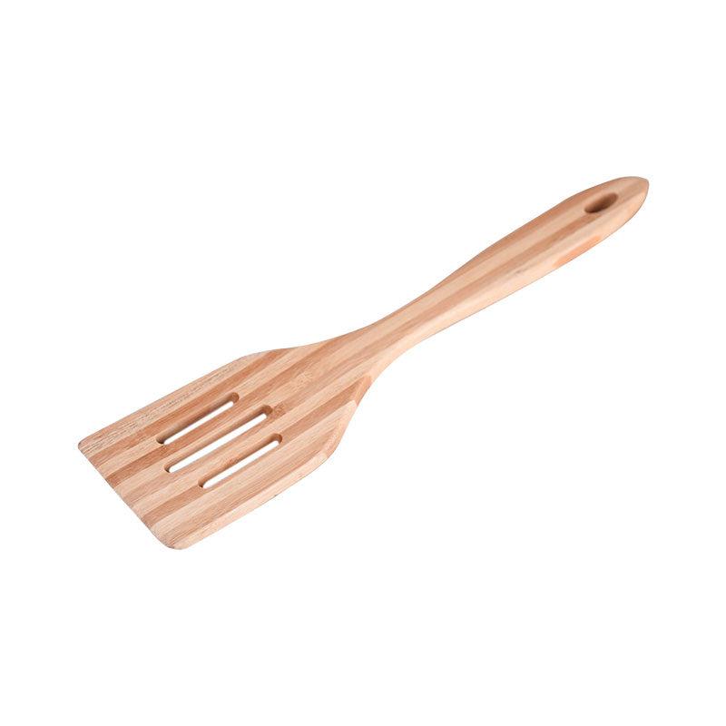 Wooden Slotted Cooking Solid Turner Spoon 28cm
