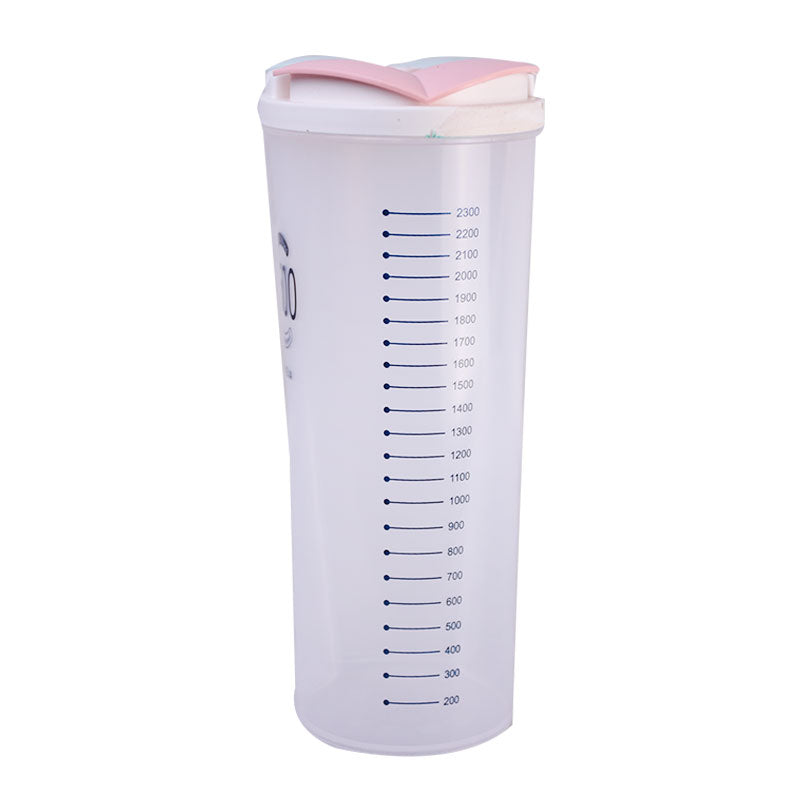 2500ml 2 Portions Food Grains and Dry Fruits Plastic Storage Container