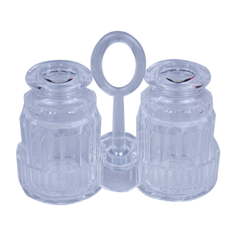 Acrylic Transparent Salt And Pepper Shakers Cruet Set