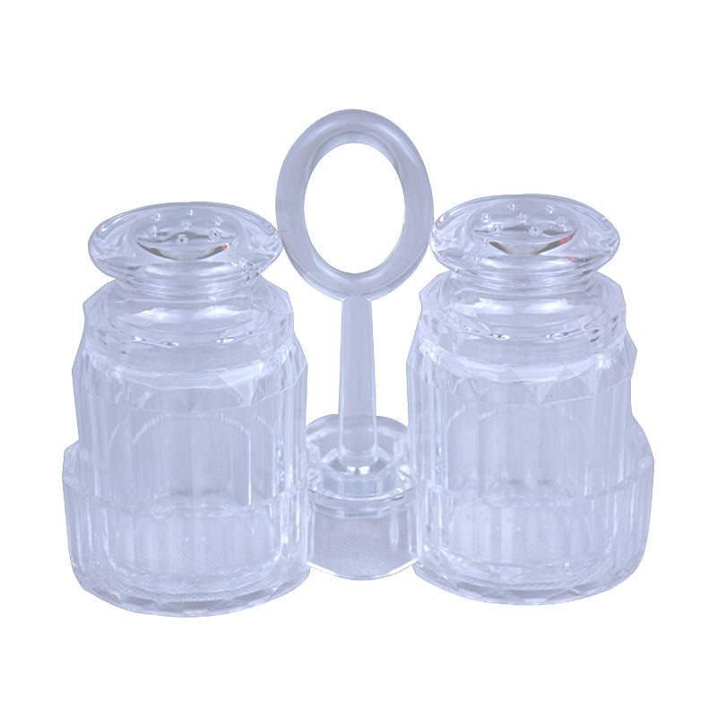 Acrylic Transparent Salt And Pepper Shakers Cruet Set