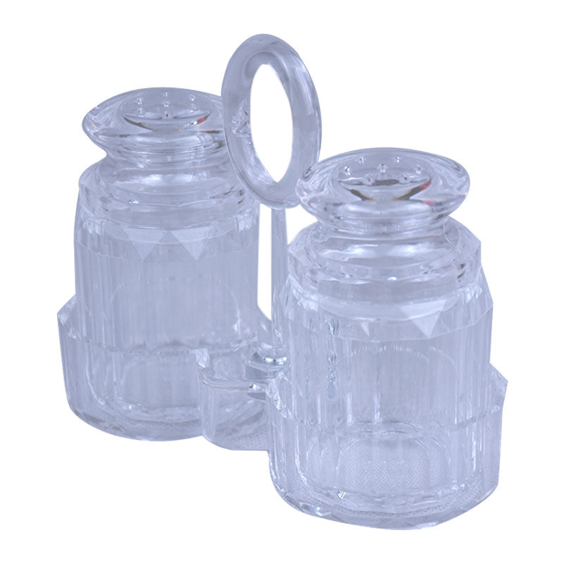 Acrylic Transparent Salt And Pepper Shakers Cruet Set