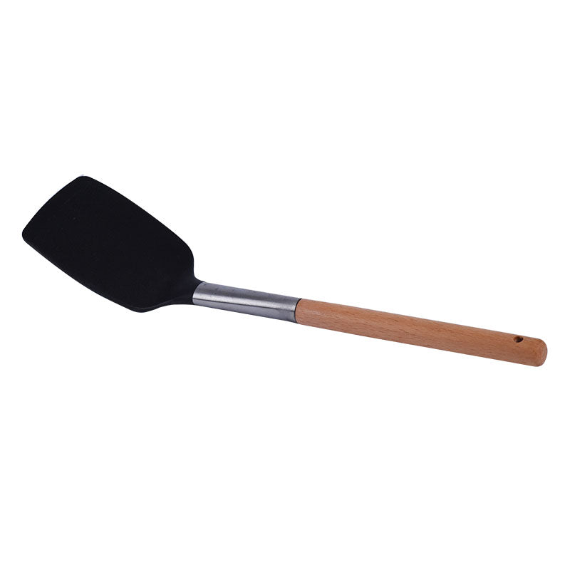 Spatula Turner Plastic With Wooden Handle