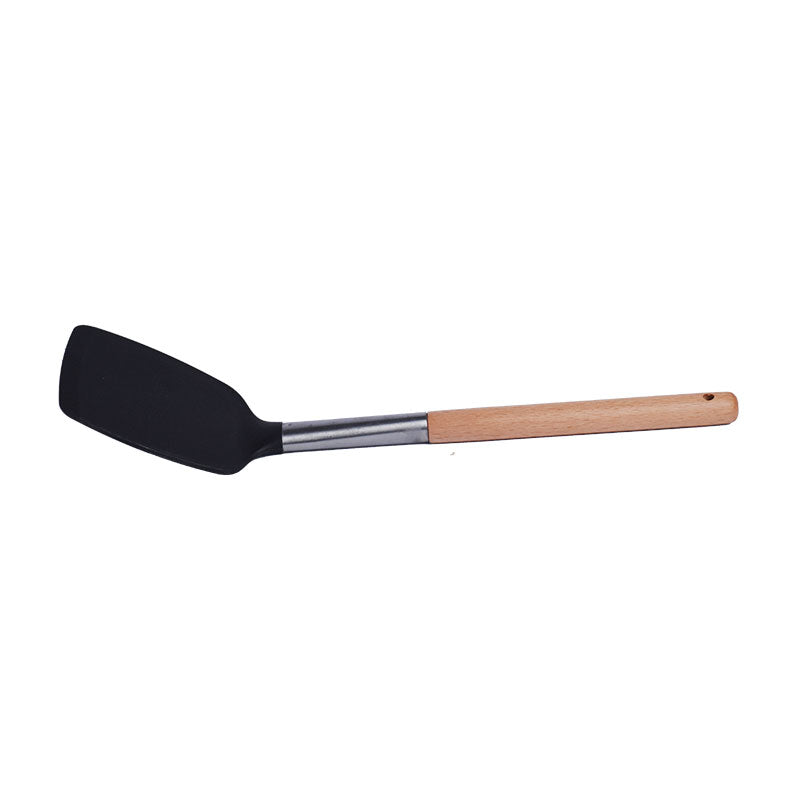 Spatula Turner Plastic With Wooden Handle