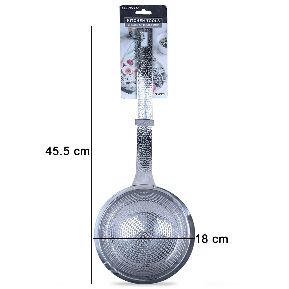 Lurwin Stainless Steel Frying Skimmer Strainer 45.5cm