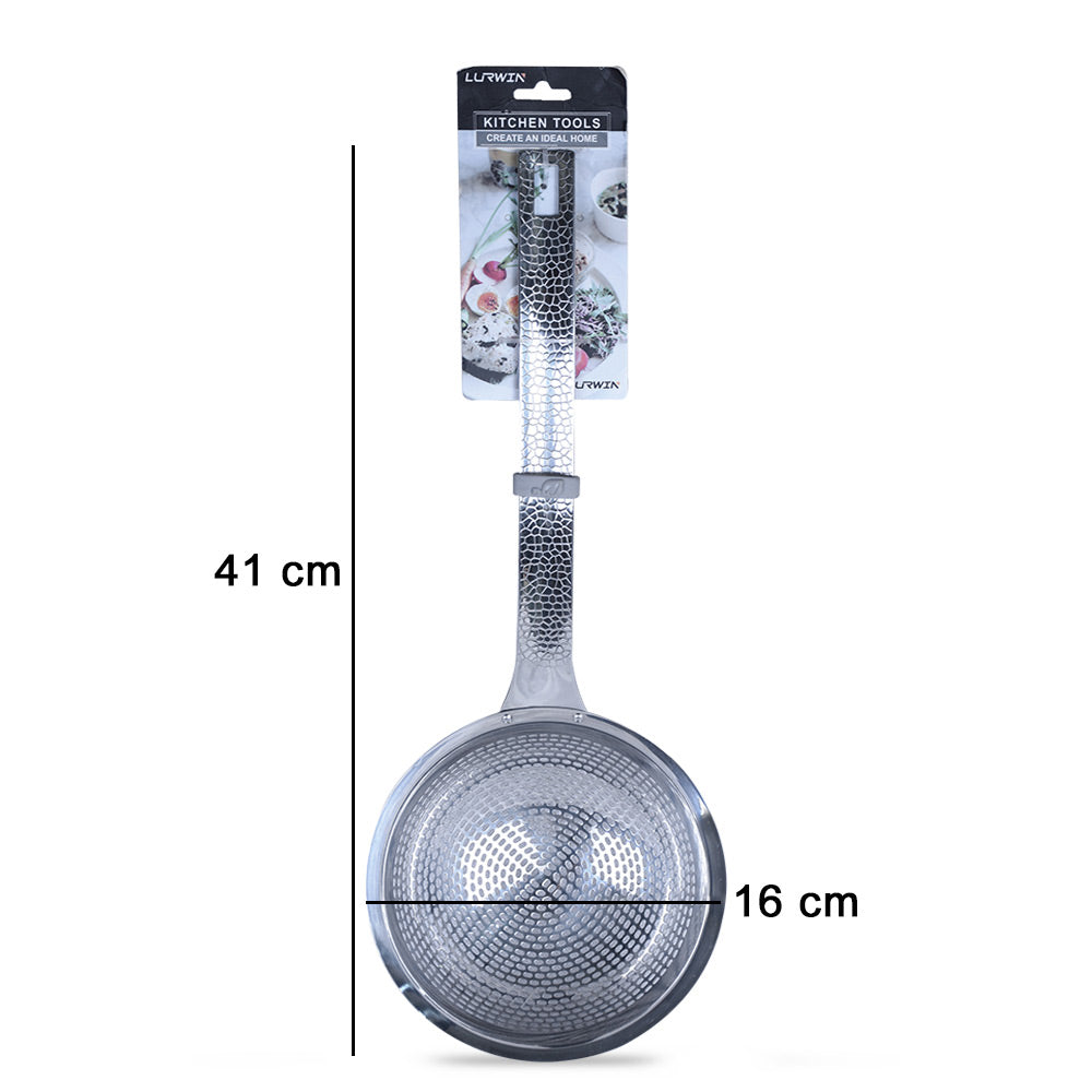 Lurwin Stainless Steel Frying Skimmer Strainer 41cm