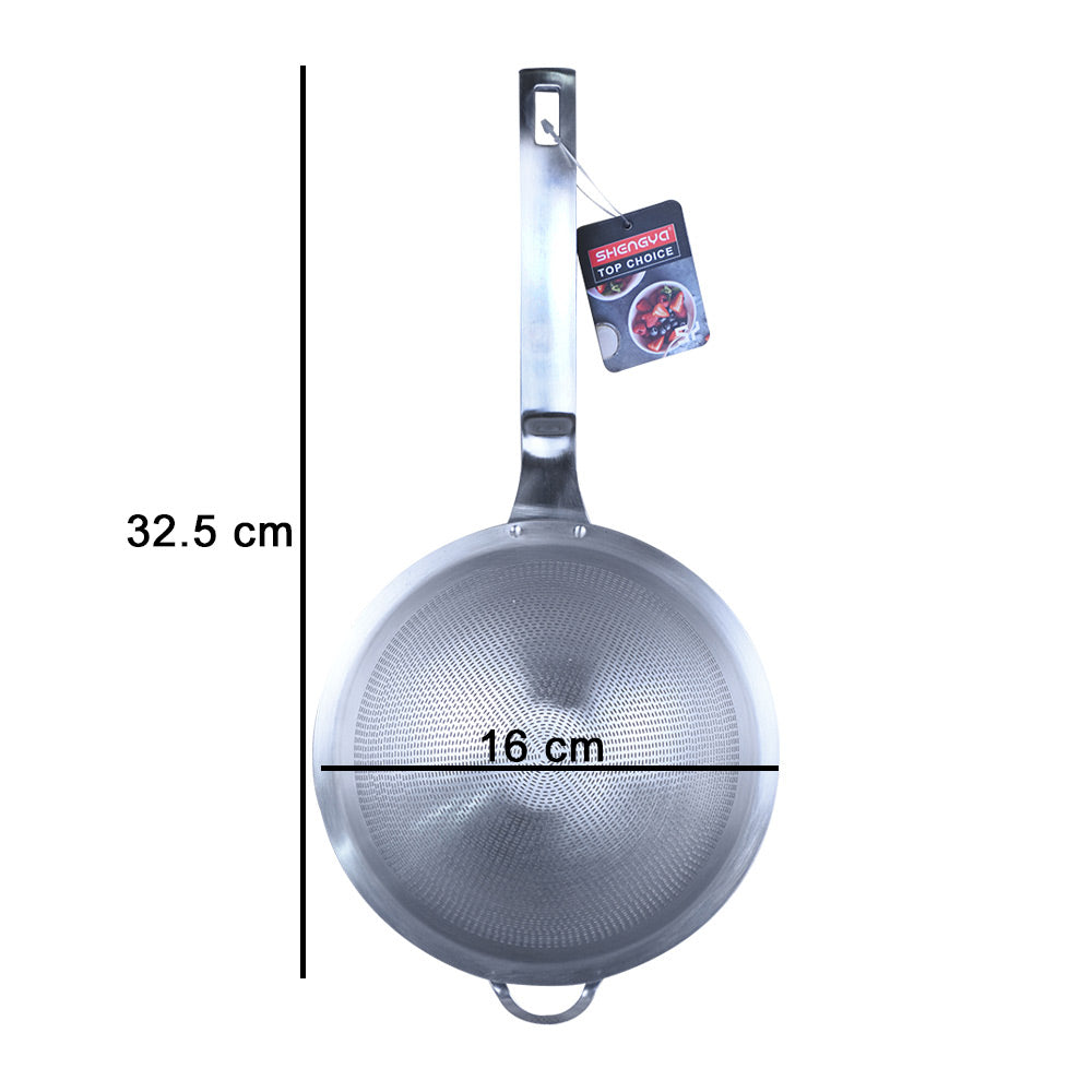 Shengya Stainless Steel Frying Skimmer Strainer 32.5cm