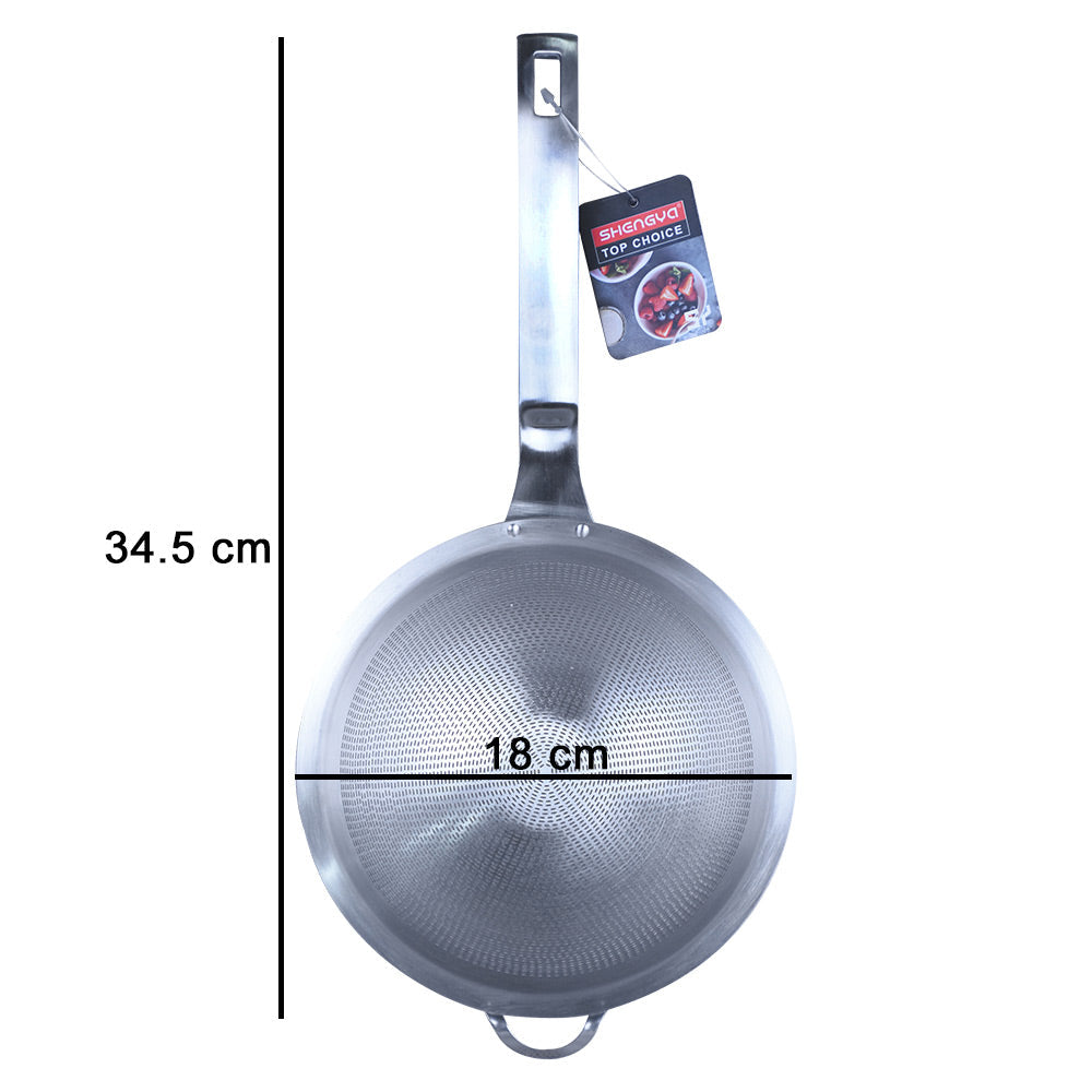 Shengya Stainless Steel Frying Skimmer Strainer 34.5cm