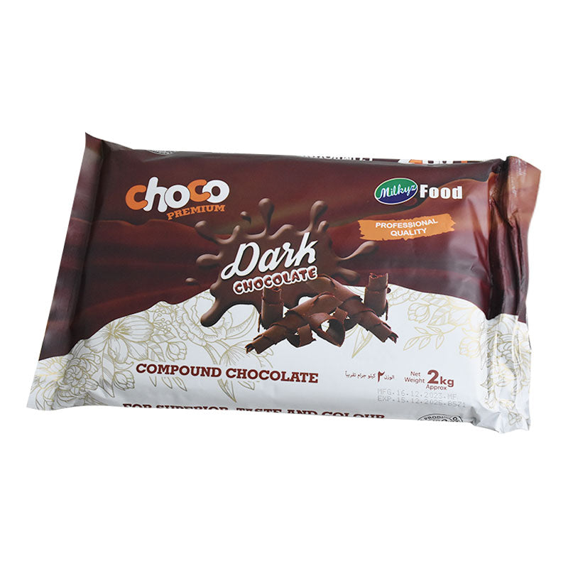 Milkyz Food Premium Dark Chocolate Compound 2KG Pack