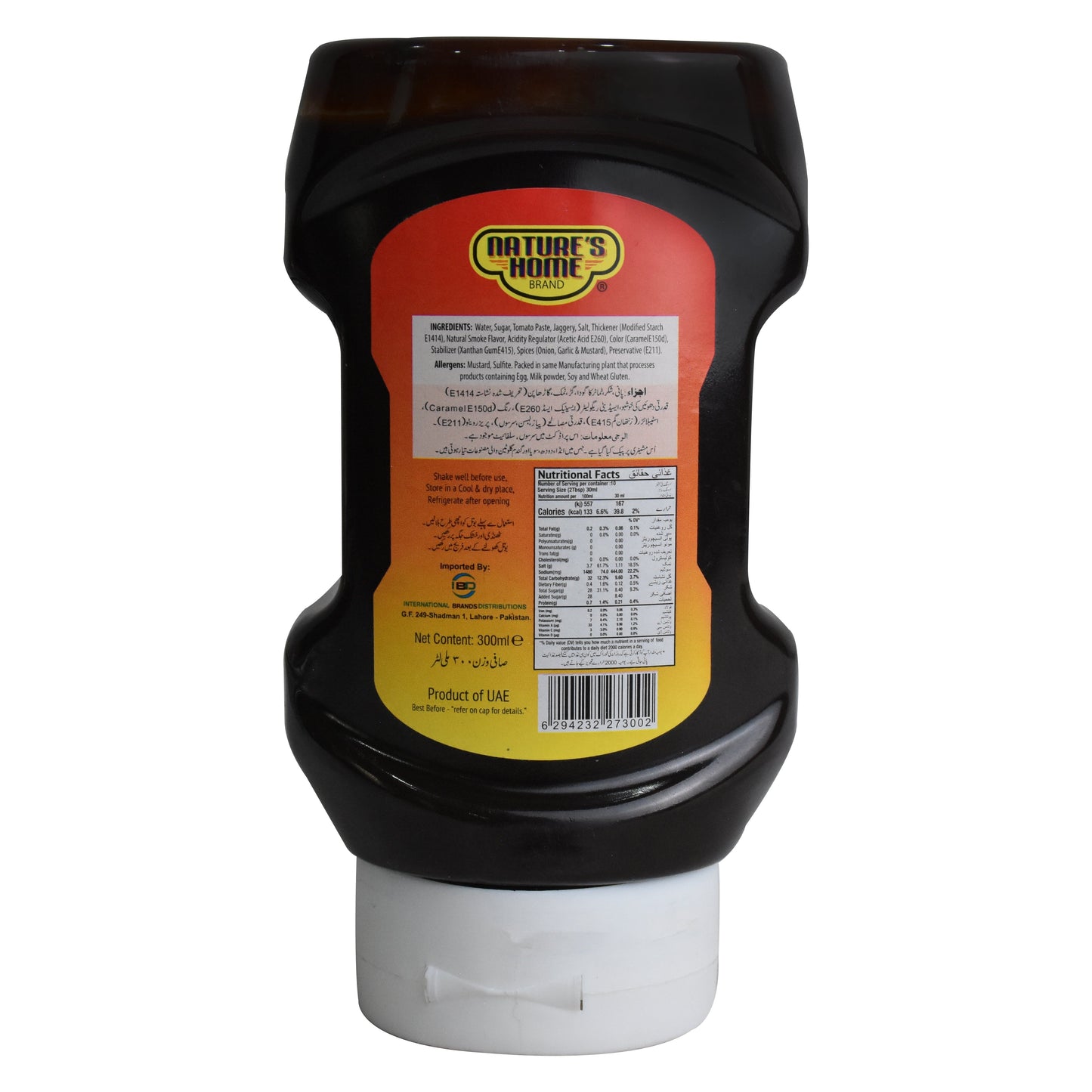 Nature's Home BBQ Sauce 300ml Bottle