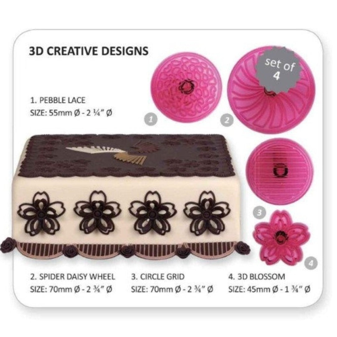 Designer Domes Spider Daisy Wheel Cutters 4Pcs Set