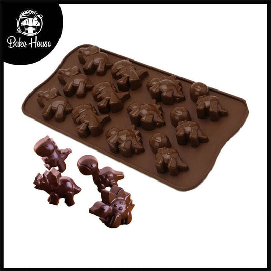 Dinosaur Silicone Chocolate Mold 12 Cavity