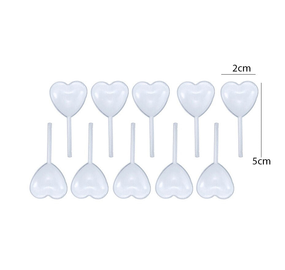 Disposable Heart Squeeze Dropper Pipette 10Pcs Set