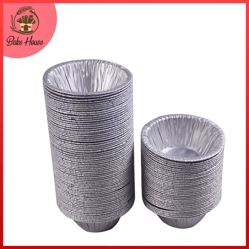 Disposable Round Foil Tart Pans 100pcs Bake House The Baking Treasure