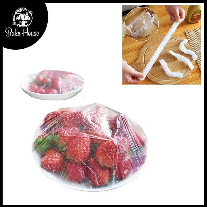 Disposable & Reusable Elastic Food Covers 100 Pcs