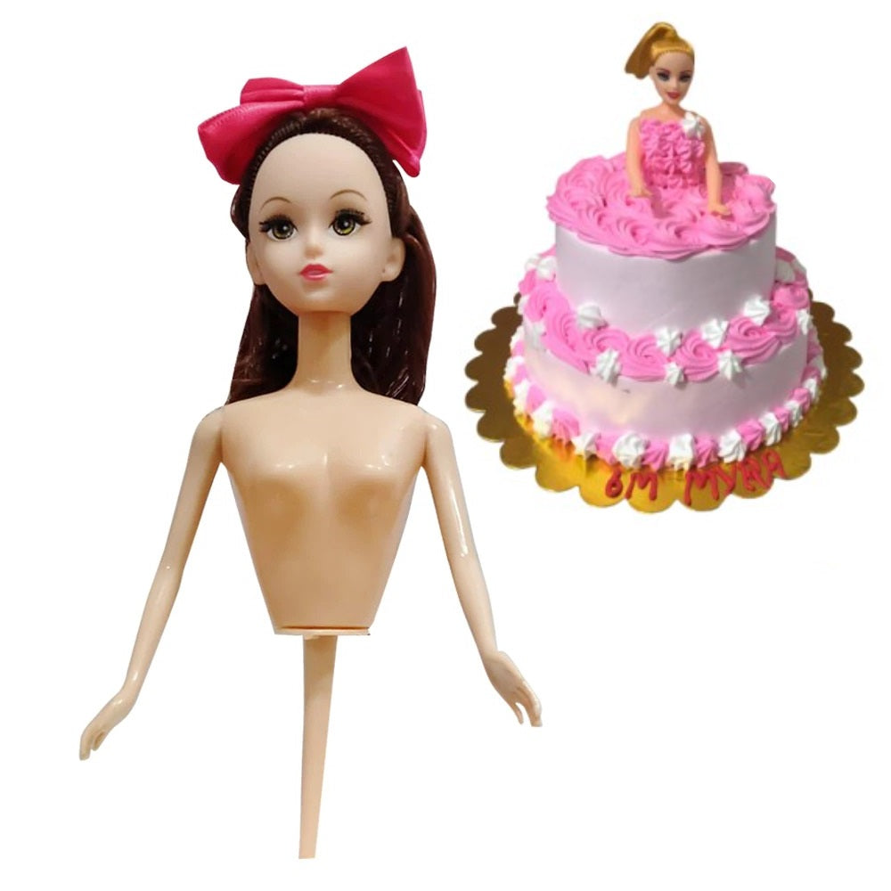 How to make Doll Cake at Home | Doll Cake Tutorial | Doll Cake Recipe  Without Oven | Chocolate Cake - YouTube