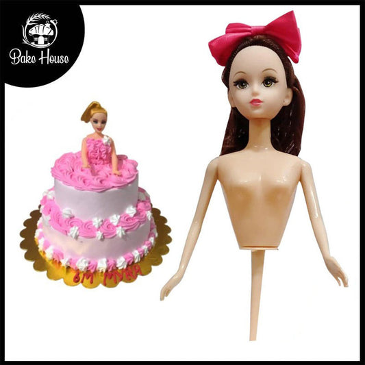 Doll Cake Topper Plastic