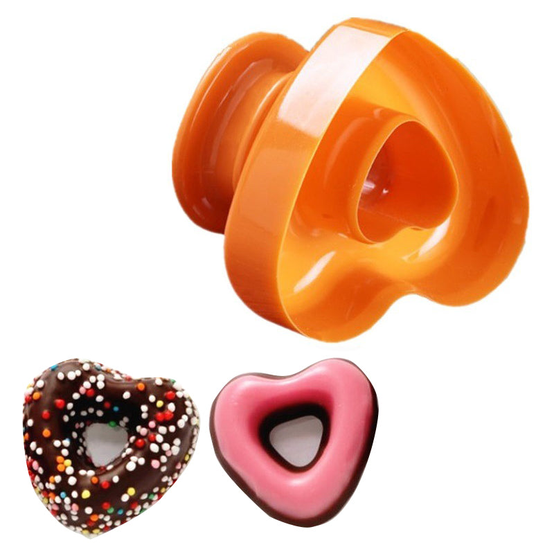 Donut Cutter Heart Shape Plastic