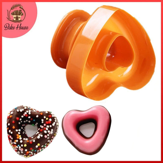 Donut Cutter Heart Shape Plastic