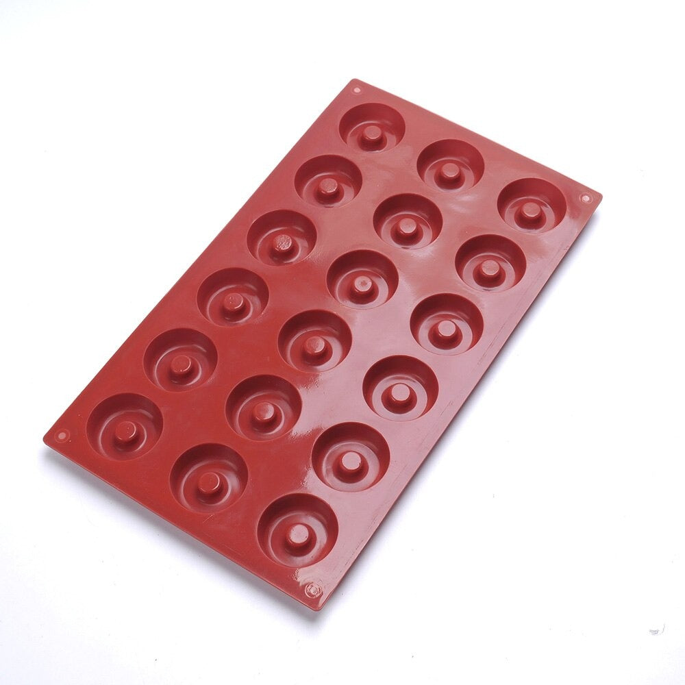 Donut Design Silicone Mold 18 Cavity