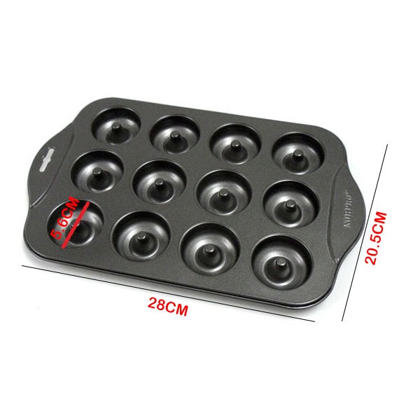 Donut Making Tray Non Stick 12 Cavity