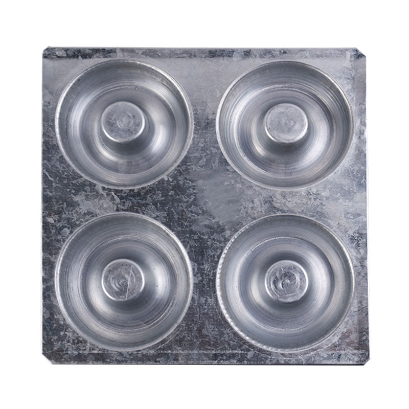 Donut Making Tray Silver 4 Cavity