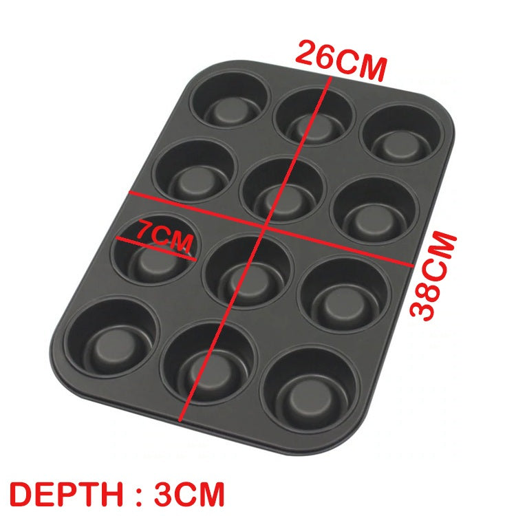 Donut Style Muffin Tray Non Stick 12 Cavity High Quality