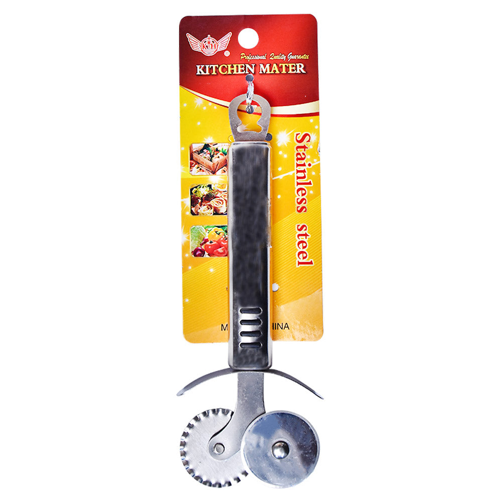 Double Wheel Pizza Cutter Stainless Steel
