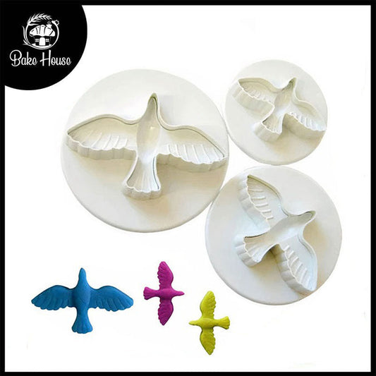 Dove Fondant Plunger Cutter 3Pcs Set