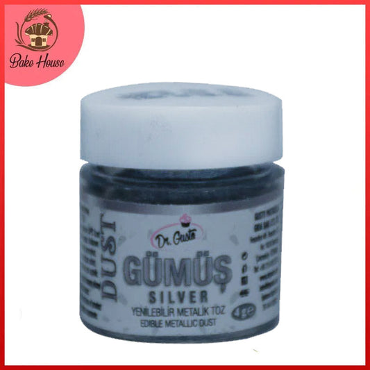 Dr. Gusto Edible Metallic Silver Dust 4g