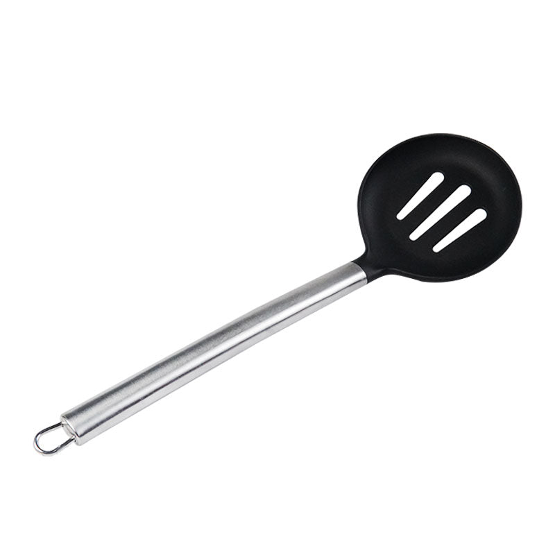 Draining Spoon Plastic with Steel Handle