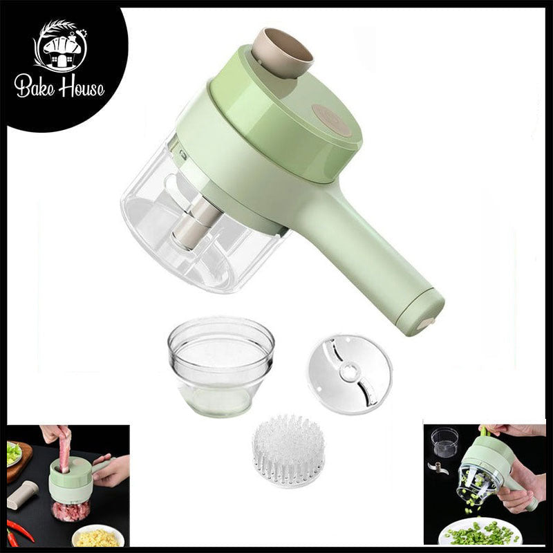 Dual Purpose Electric Handheld Food Chopper & Slicer