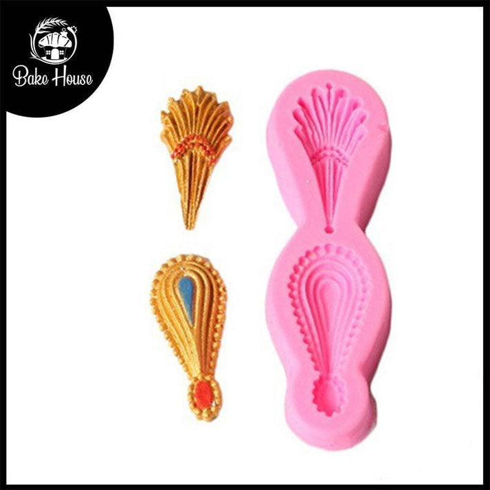 Earring Silicone Fondant Mold 2 Cavity