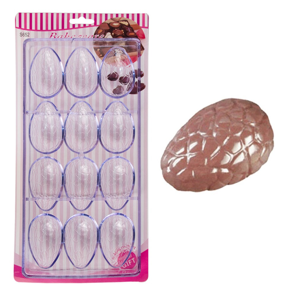 Easter Egg Acrylic Chocolate & Candy Mold 12 Cavity