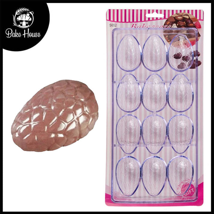 Easter Egg Acrylic Chocolate & Candy Mold 12 Cavity