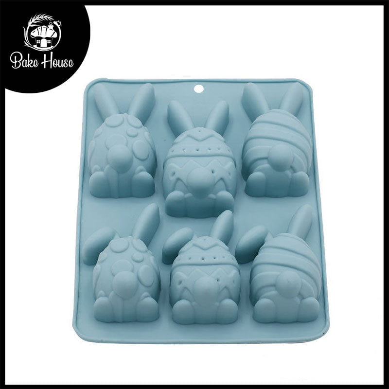 Easter Egg With Ears Silicone Mold 6 Cavity