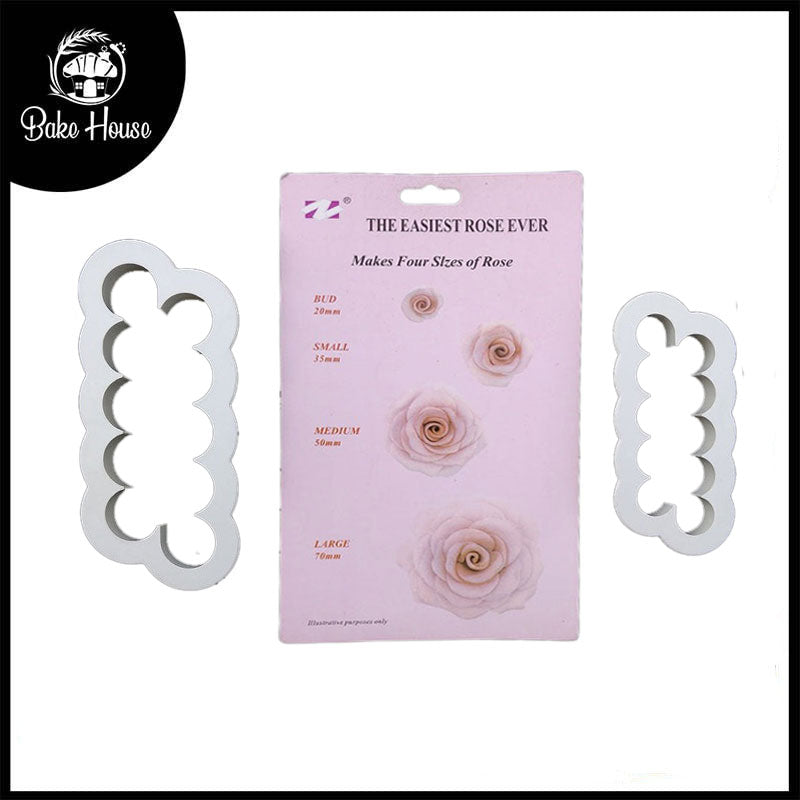 Easy Rose Cutter Large 2Pcs Set Plastic