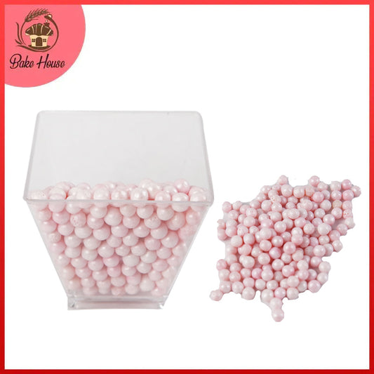 Edible Cake Decorating Pearls Baby Pink 30g Pack