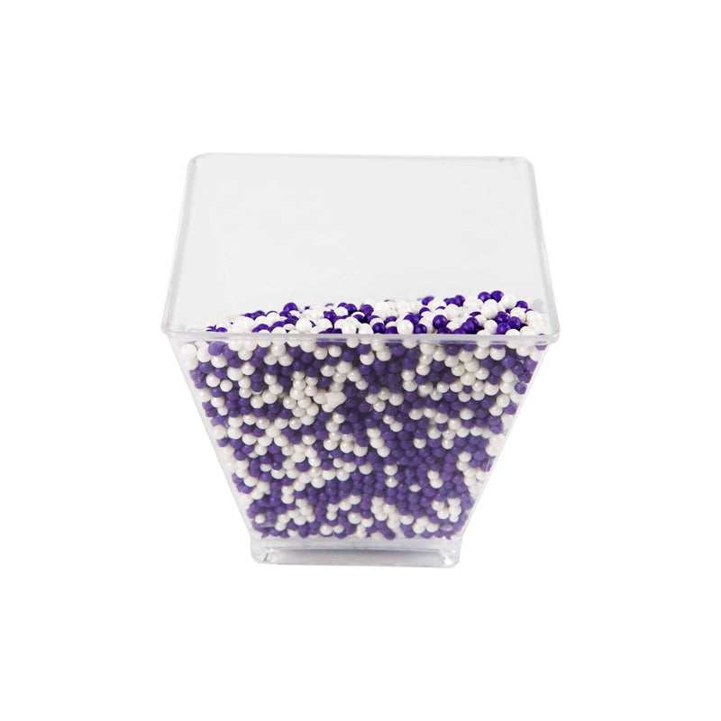 Edible Cake Decorating Pearls Purple and White 30g Pack