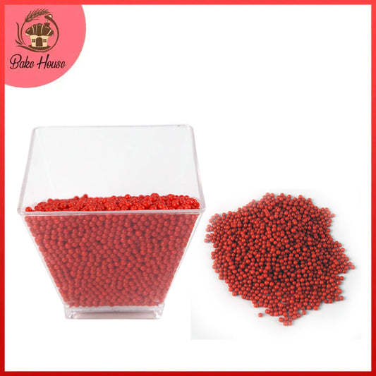 Edible Cake Decorating Pearls Red 30g Pack