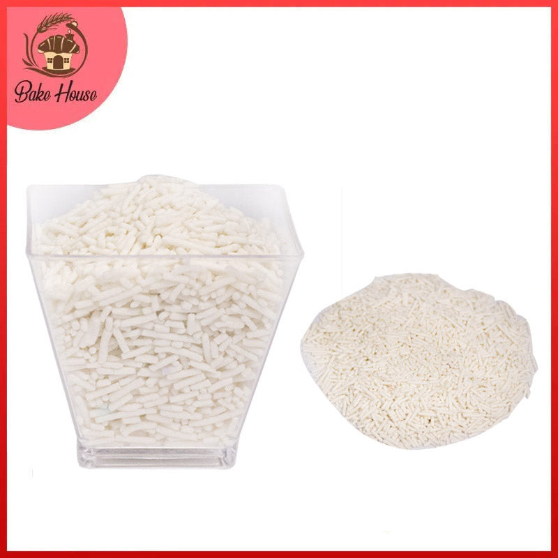 Edible Cake Decorating Vermicelli 1Kg Pack (White)