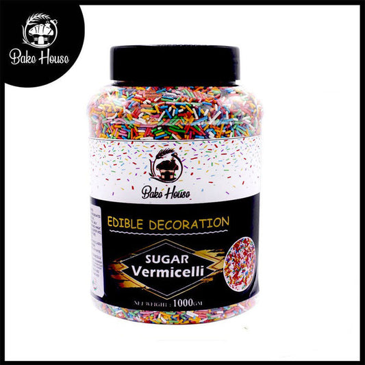 Edible Cake Decorating Vermicelli 1Kg Pack (Multi Color)