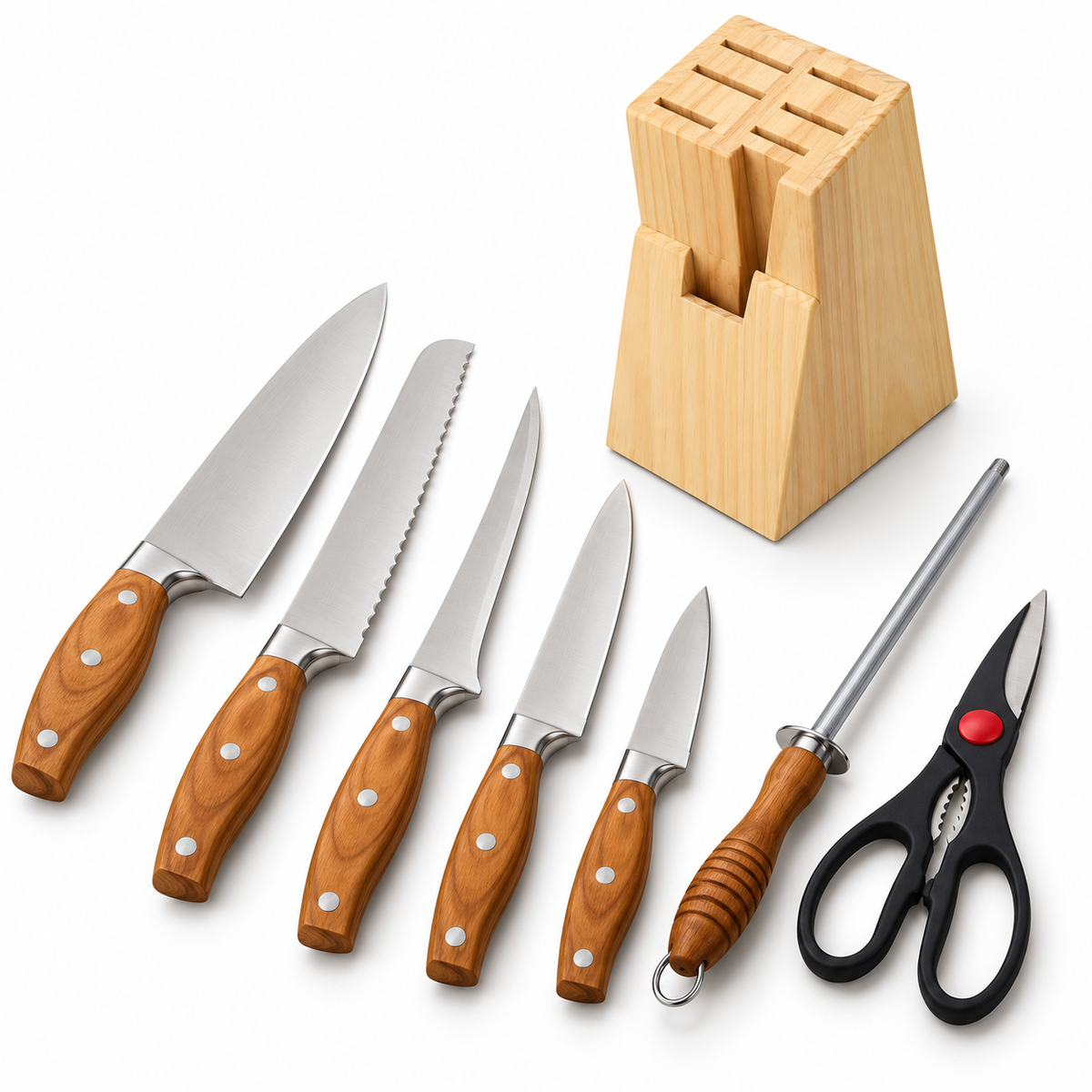 Kitchen Prince Knife 8Pcs Set (T-009)
