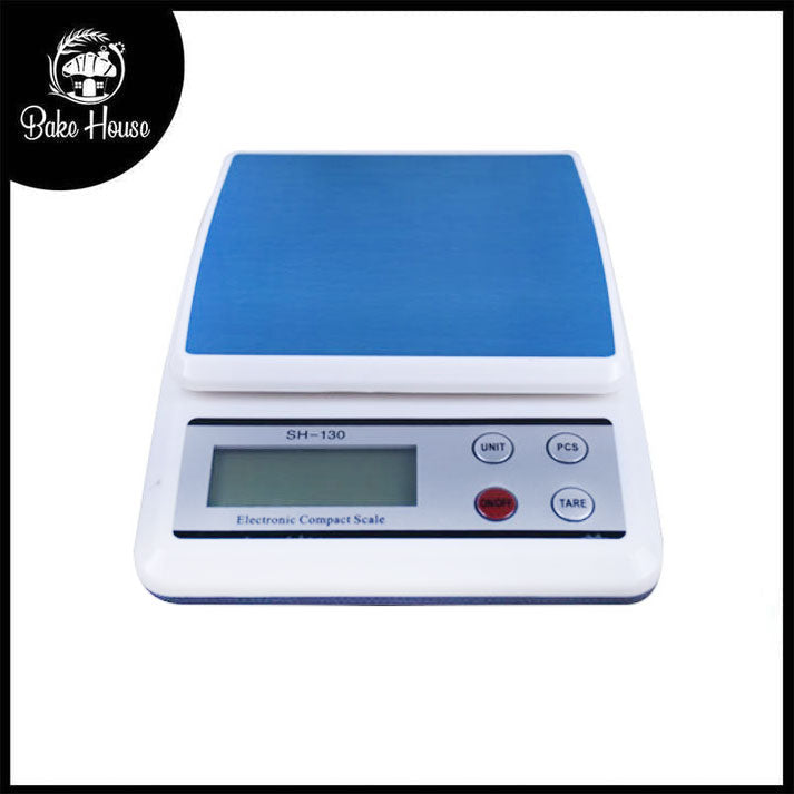 Electronic Digital Kitchen Scale (SH-130) - Weighs Max 10kg, Measures in 4 Different Units