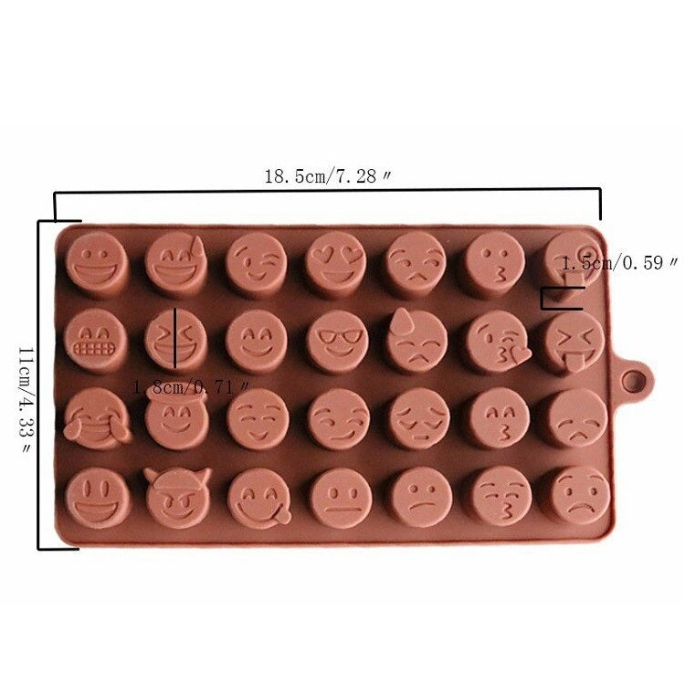 Emoji Silicone Chocolate Mold 28 Cavity