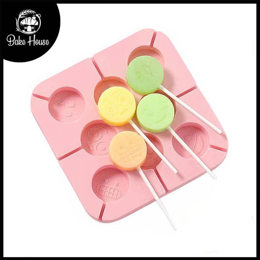 Emoji Silicone Lollipop Making Mold 8 Designs