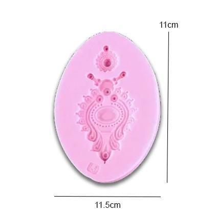 European Gems Silicone Fondant Mold 2 Cavity