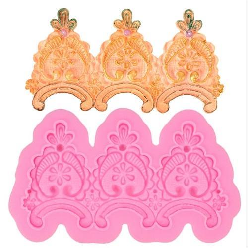 European Style Embossed Pattern Silicone Fondant Mold