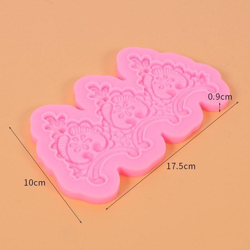 European Style Embossed Pattern Silicone Fondant Mold