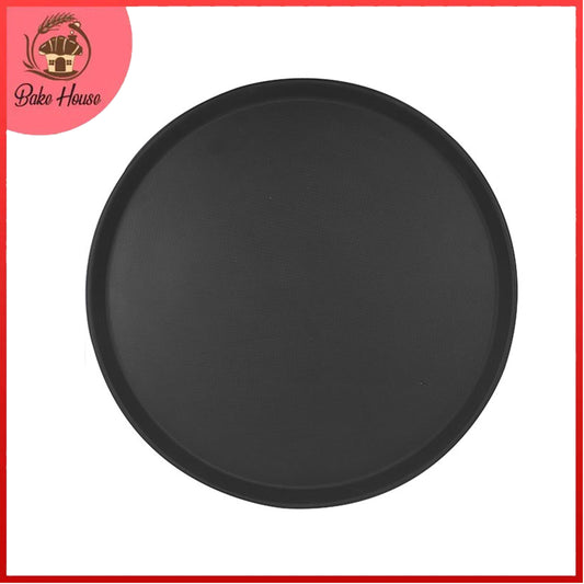 Round Fiberglass Non-Slip Serving Tray 16 Inch