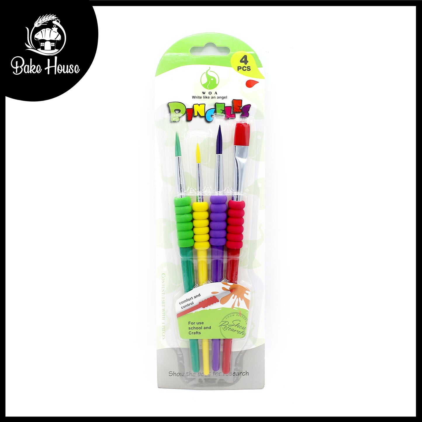 PINCELES  Brush 4Pcs set